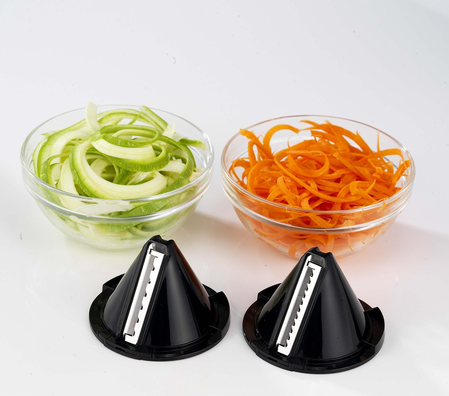 Some of the veg produced by the Morphy Richards 432020 Electric Spiralizer